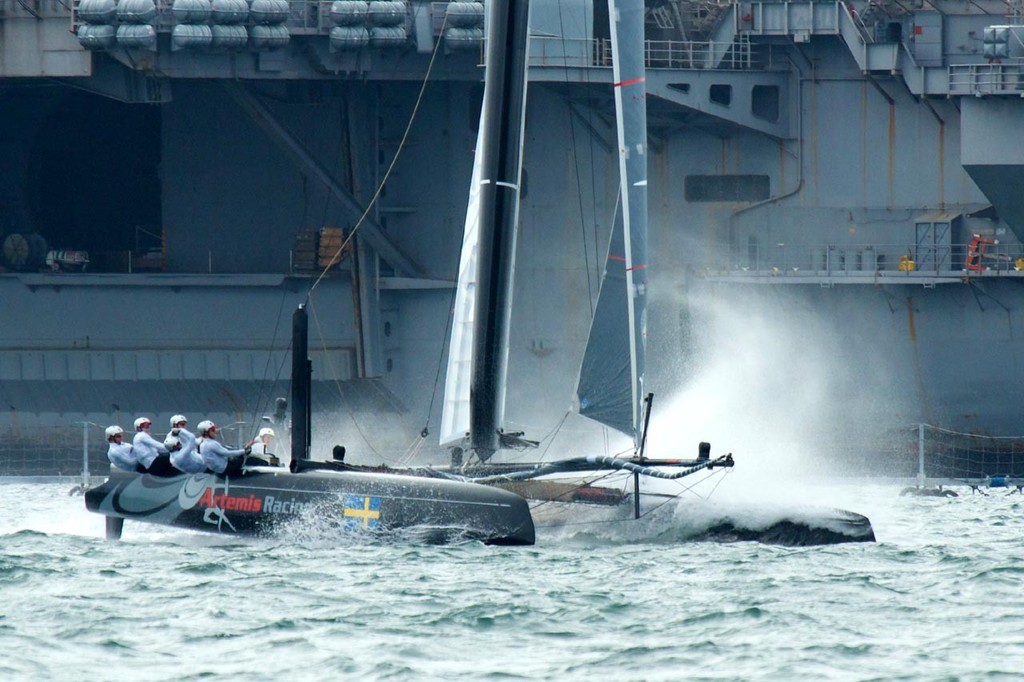 Artemis Racing ready to go - America’s Cup World Series - San Diego 2011 © Bo Struye - copyright http://www.acsandiegophotoblog.com